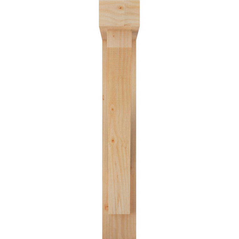 Thorton Block Bracket with Offset Brace, 36 x 24, 5 1/2"W Douglas Fir (Smooth)