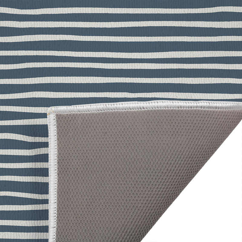 Paillasson Ribbon Play, Bleu, L 21 po x L 34 po