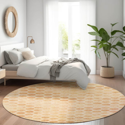 Tapis orange intérieur / extérieur lavable Myrianna 