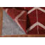 Chevron Red Gabbeh Oriental Area Rug 5x8