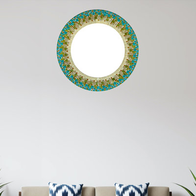 Miroir mural en mosaïque Sigler