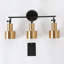 Lampe murale en métal 3 lumières Dauphine