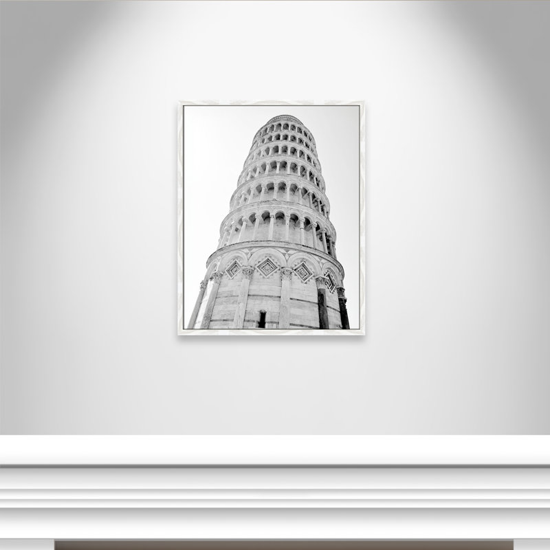 Iconic City Collection "Pisa" par Natalie Carpentieri, Cadre photo blanc, Non, H 29,5 po x l 23,5 po x P 0,75 po