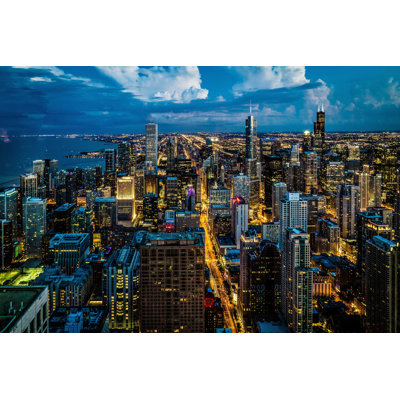 " Night Skyline In Chicago "