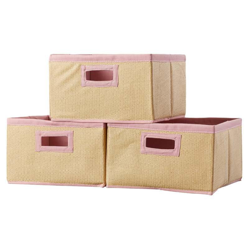 Panier en tissu, Rose