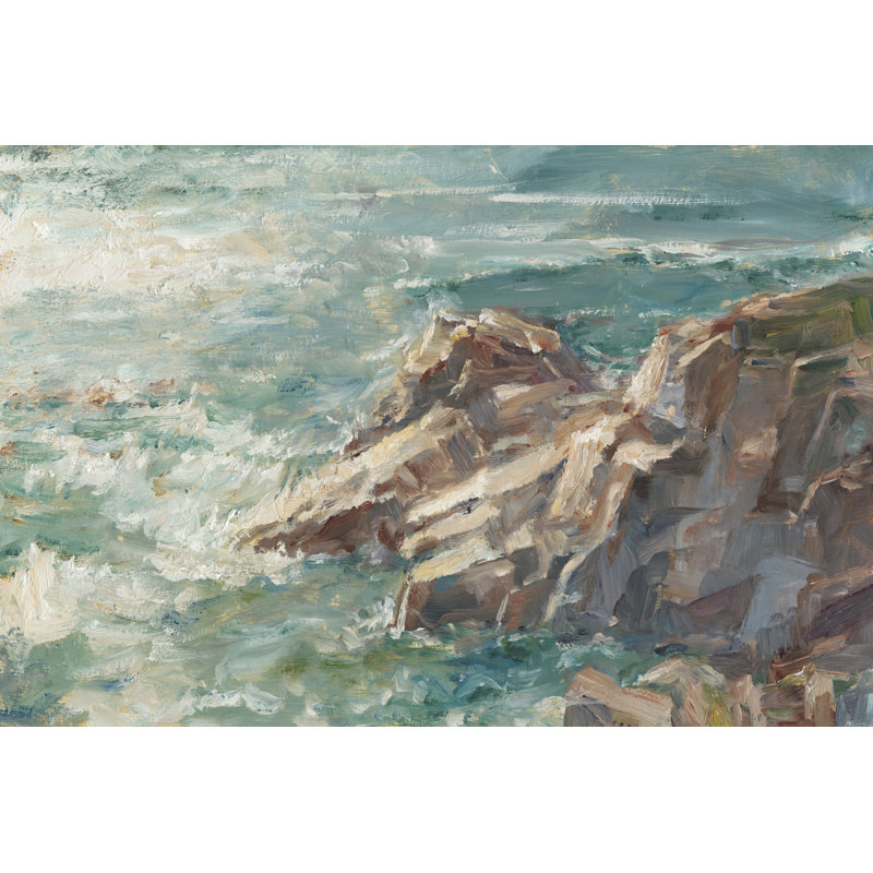«Impasto Ocean View IV», peinture sur toile, H 20 po x l 30 po