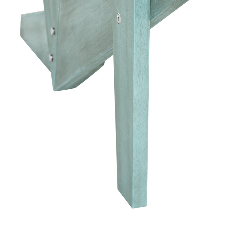 Ursa Acacia Outdoor Adirondack Chair, Beach House Blue