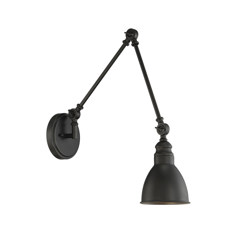 Abagail 1 - Light Dimmable Swing Arm in Matte Black, Matte Black