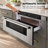 Cosmo 30 in. Haven Collection 1.2 cu. ft. Built-in Microwave Drawer, Presets, Touch Controls, Defrosting Rack, Stainless Steel