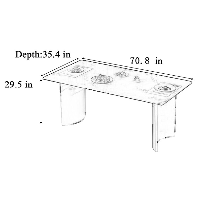 Elliotte, 29.5"H x 70.8"L x 35.4"W