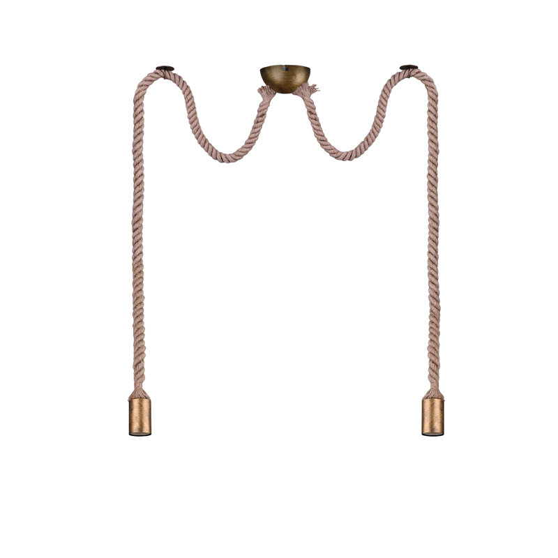 Lilwen 2 - Light Antique Brass Bulb Pendant