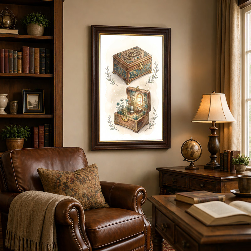 Art mural en toile Steampunk, H 18 po x l 12 po