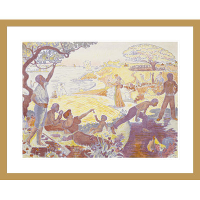 «In the Time of Harmony: The Joy of Life - Sunday by the Sea» par Paul Signac - Impression Giclée