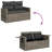 Garden Sofa Set Grey