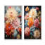 «Mums Organic Flow Curved Stems» - ensemble d'art mural sur toile Mums-1793315302-1793315303