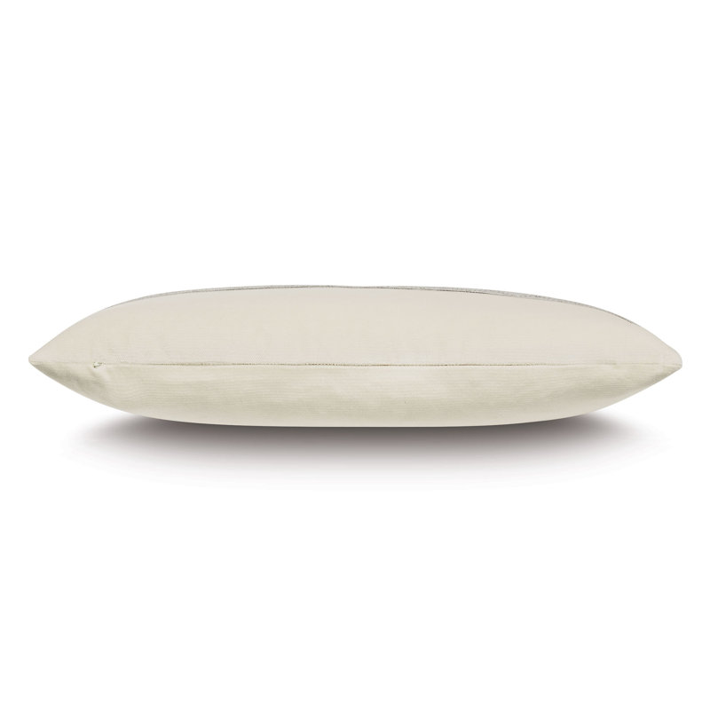 Coussin décoratif à bordure géométrique Valmont