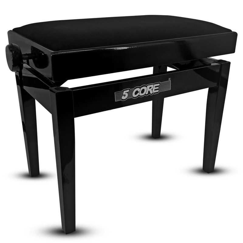 Chaise de musicien robuste 5 pouces, Noir