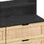 Armoire de rangement en rotin 6 tiroirs avec lumières DEL et prise de courant-903993784