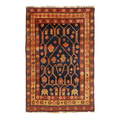 One-of-a-Kind 4' X 6' Hand Knotted Area Rug
