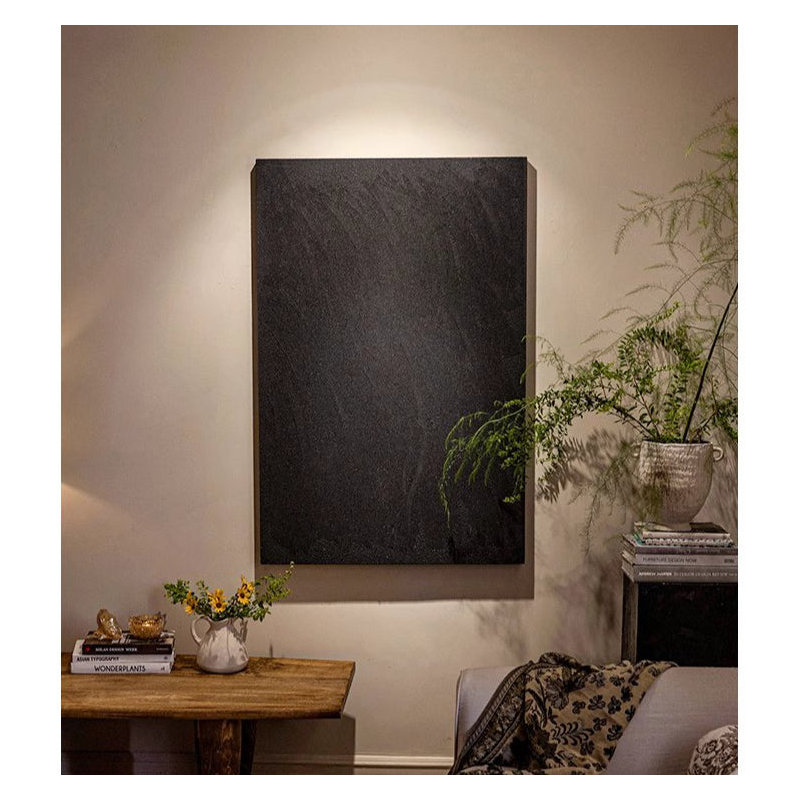 Art mural noir texturé, H 23,6 po x l 15,7 po