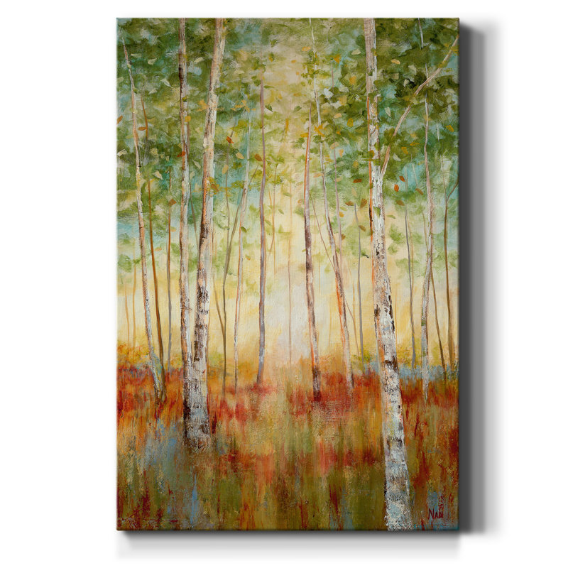 Arati " Birch Woods " by J Paul, 36" H x 24"  W x 1" D