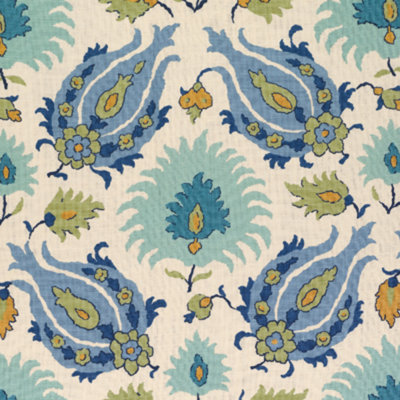 Les Alizes Kashmiri 100% Linen Performance Fabric