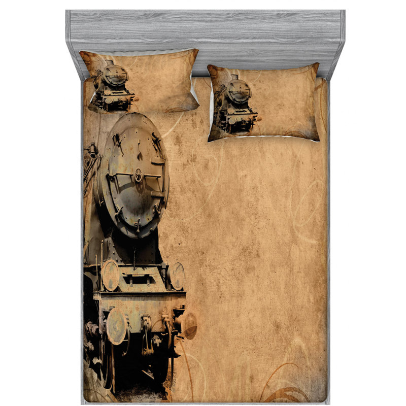 Ensemble de draps Antique, Ensemble de draps pour lit double avec 2 taies d'o