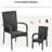 Stackable Pe Outdoor Dining Chairs With Cushions, 2 . Patio Armrest & . Cream White. 22" W X 23.5" D 37.5" H. 264 Lbs Load Capacity. All-Weather Seating, Assembly Needed 2. White , For Patio, Deck.