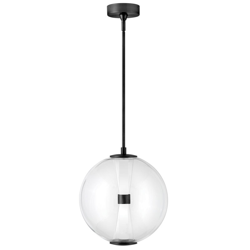 Hinkley Elin Medium Globe Pendant with Integrated LED, Black