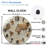 World Map Wall Clock Decorative Home Art Art - 12'' Modern Glass Wall Clock