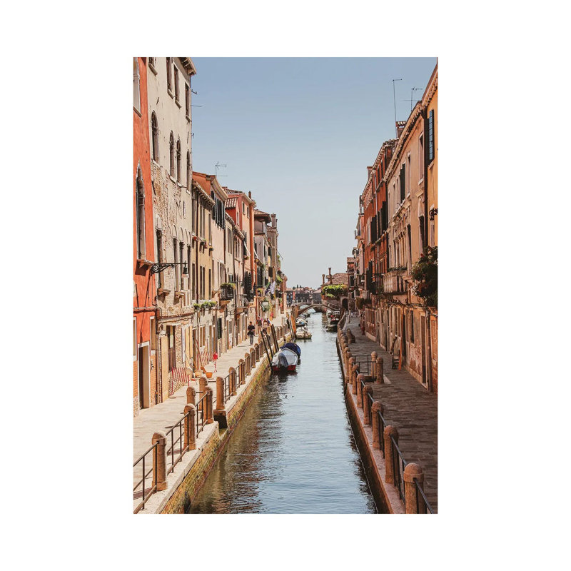 Venice Street - Wrapped Canvas Print, 20.32 cm H x 30.48 cm W