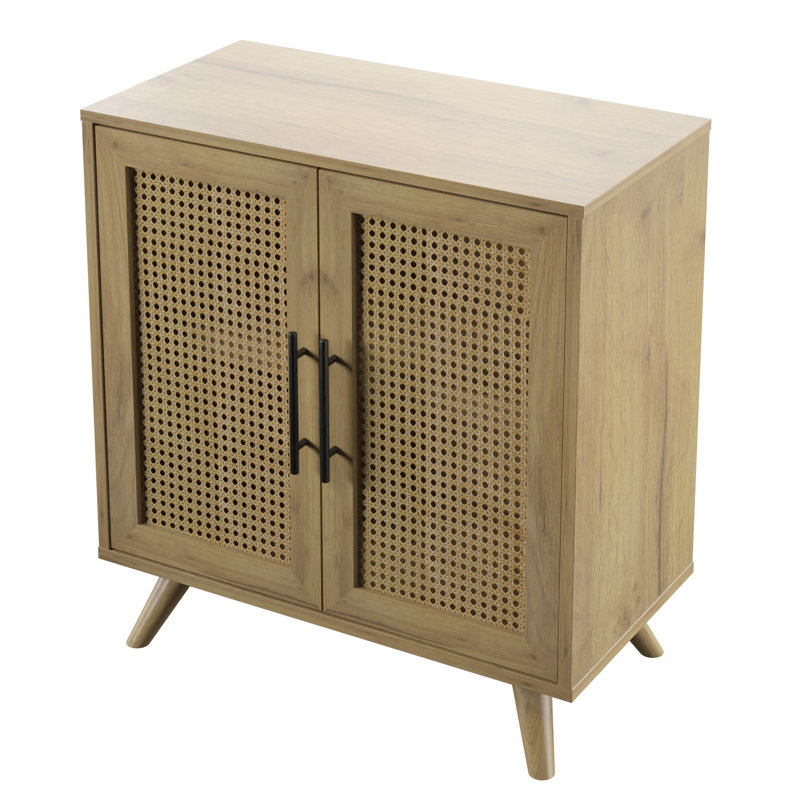 Casspi 2-Door Engineered Wood Accent Cabinet, Campbell Oak
