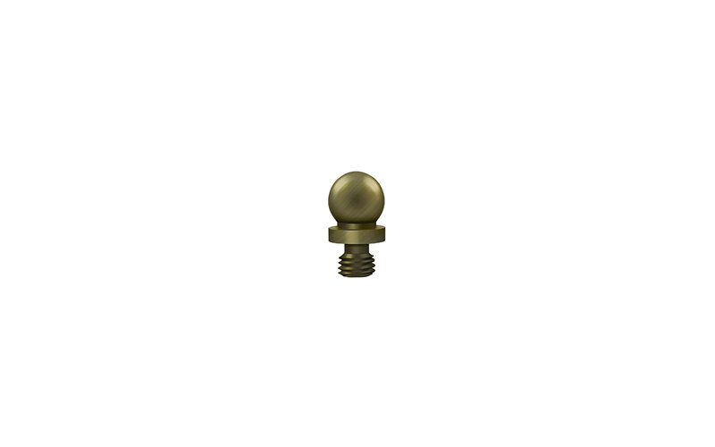Deltana CHBT26 Ball Tip in Polished Chrome, Antique Brass