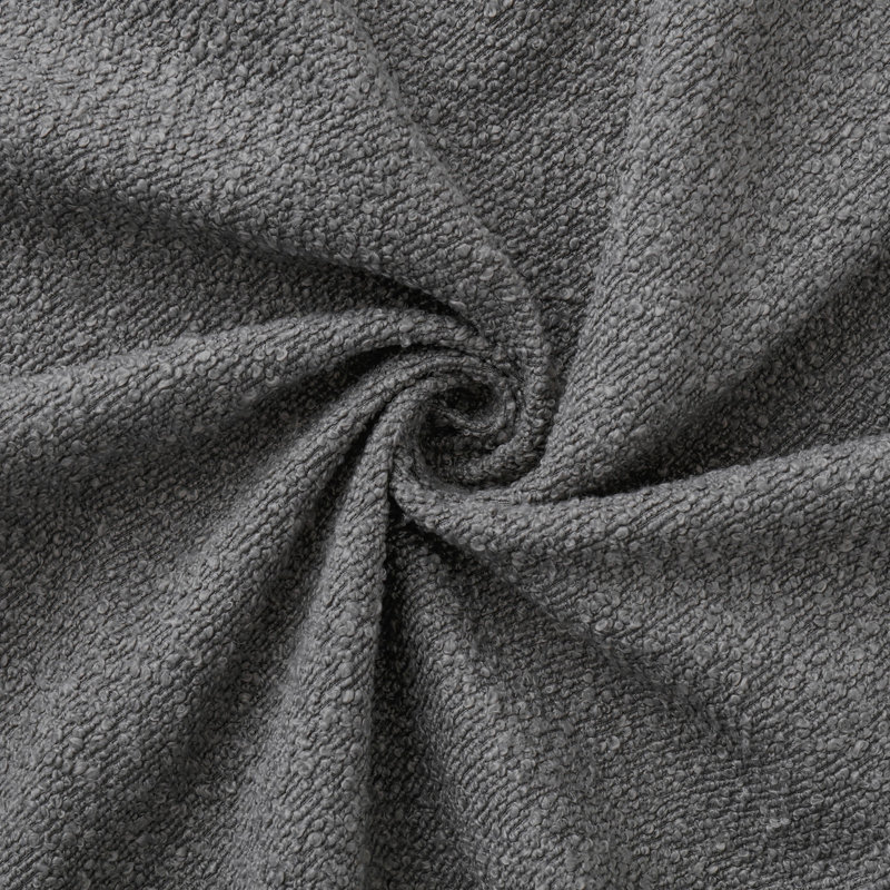 Base de lit tapissier moderne avec tête de lit courbée arquée Modern, Queen Size Grey