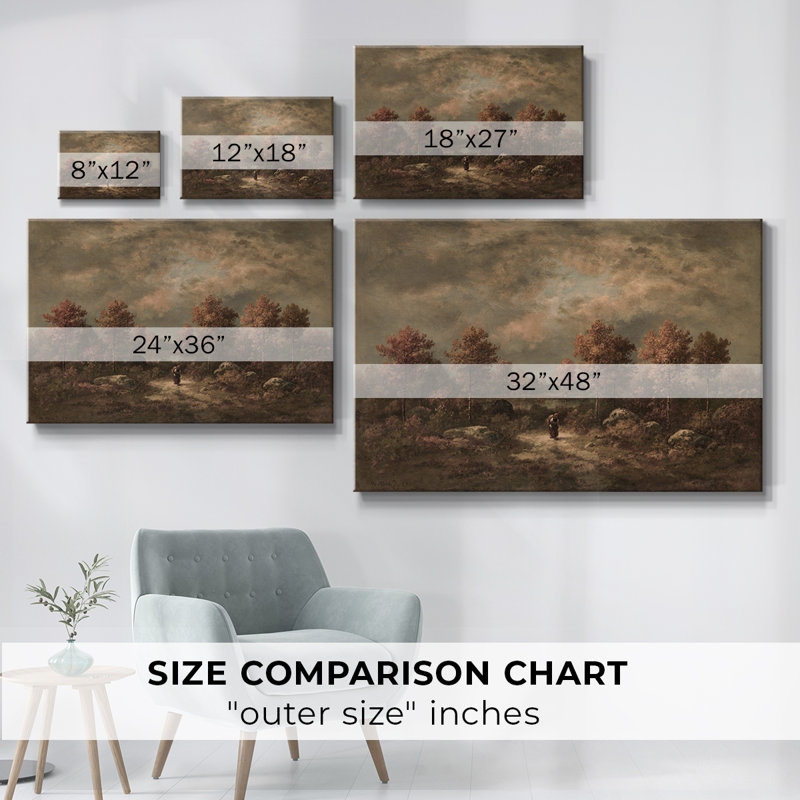 "Vintage Landscape -DXCV III" sur toile, H 41 po x l 61 po x P 1,5 po, Toile tendue