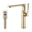 10”H Solid Brass Single-Hole Single-Handle Vessel Sink Bathroom Sink Faucet with Drain Assembly-111906126-100018786