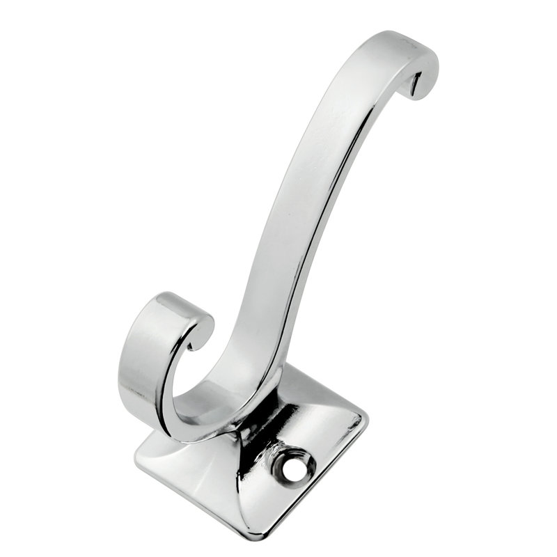 Zinc Wall Wall Hook, Chrome