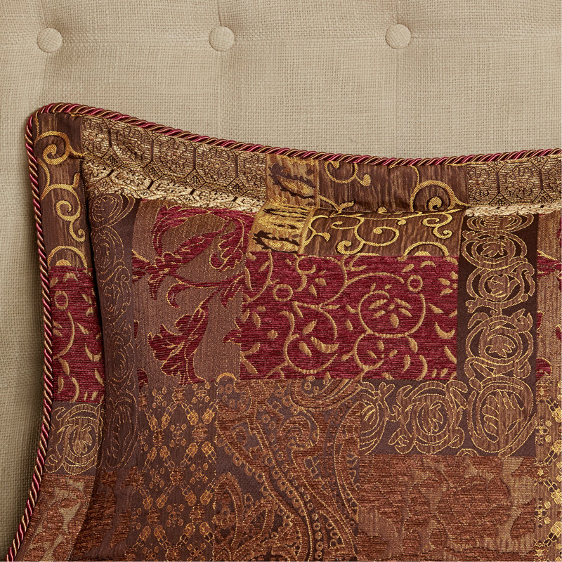 Ensemble d'édredon brun très grand avec jacquard chenille et literie 4 pièces pour chambres élégantes et confortables