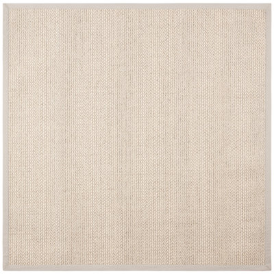 Goffe Natural Wool & Sisal Solid Color Rug