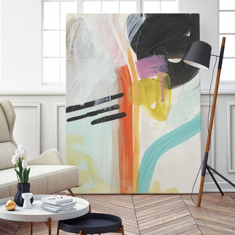 Reproduction d’art sur toile tendue, "rhythm variations i" par june erica