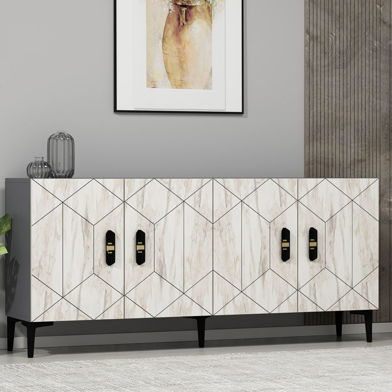 Olivia 150cm Console Table, Vintage White