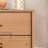 Solid Wood Groove Handle 2-Drawer Nightstand-1938563877
