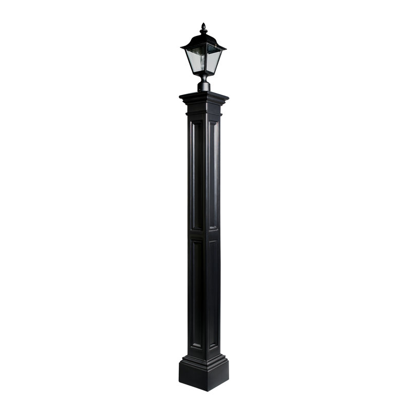 Poteau en H Whately 72 po (seulement), Noir