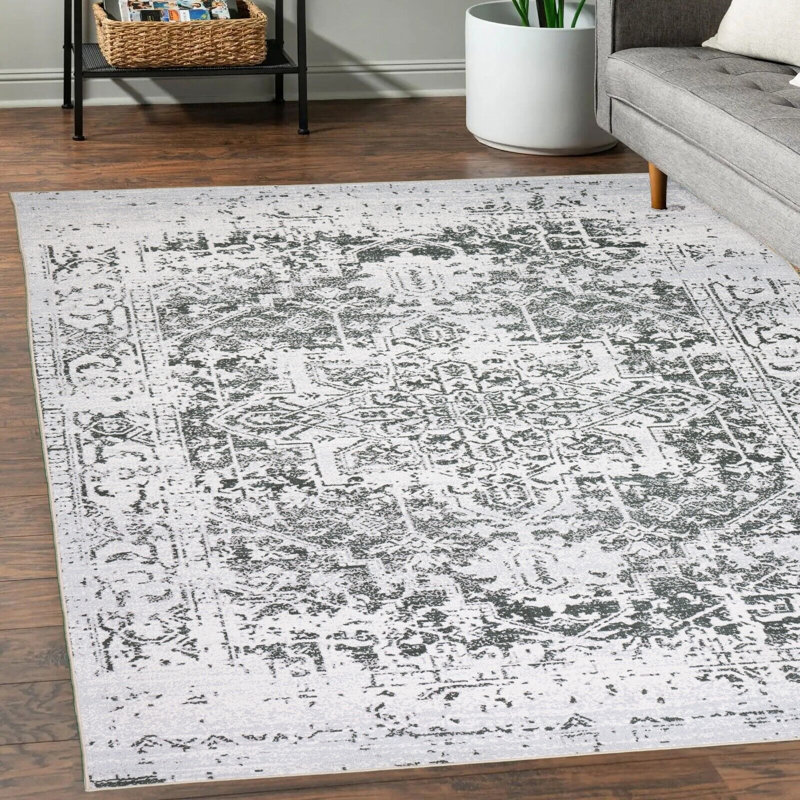 Washable Oriental Indoor Rug, Rectangle 4' x 6'