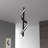 1 - Light Matte Black LED Unique/Statement Pendant