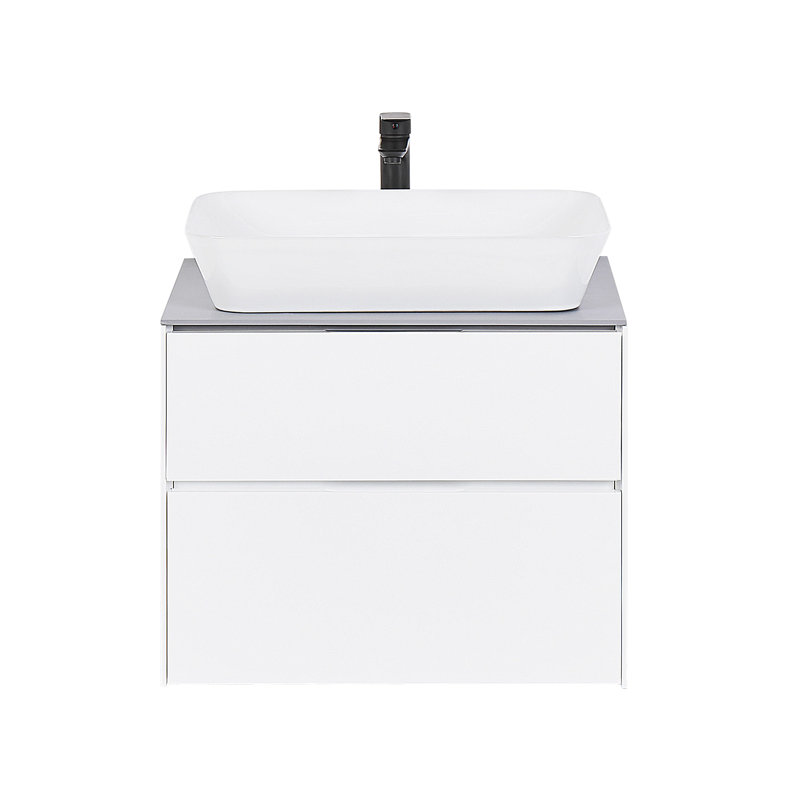 Erubey 600mm Single Bathroom Vanity with Ceramic Basin, White