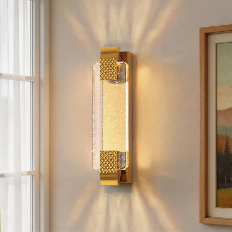 Aldegonde 14.2'' Remote LED Wall Lights Wallchiere Dimmable Armed Sconces Light 3000K/4000K/6000K