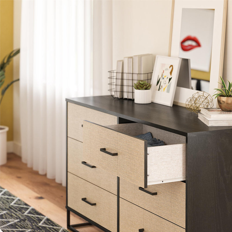 Commode 6 tiroirs l 53,62 po Kelly