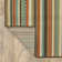Tapis rayé vert intérieur / extérieur Brendel