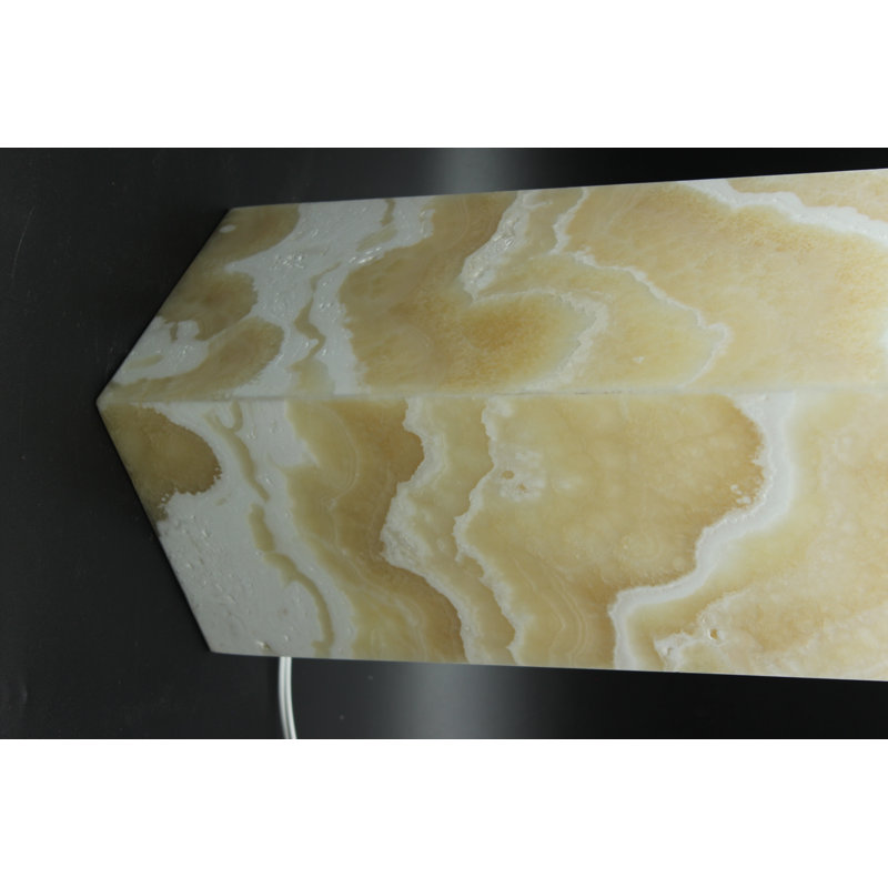 Lampe onyx beige Nubloso Crema